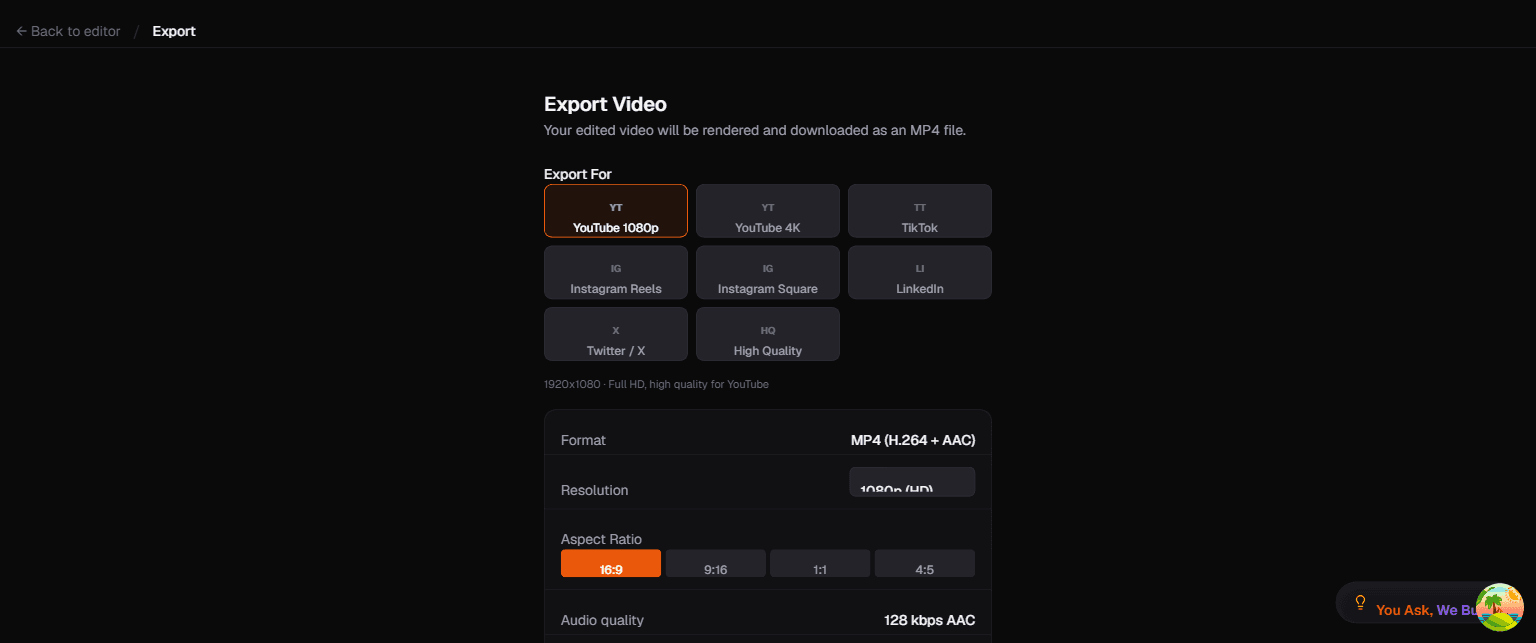 Export Page